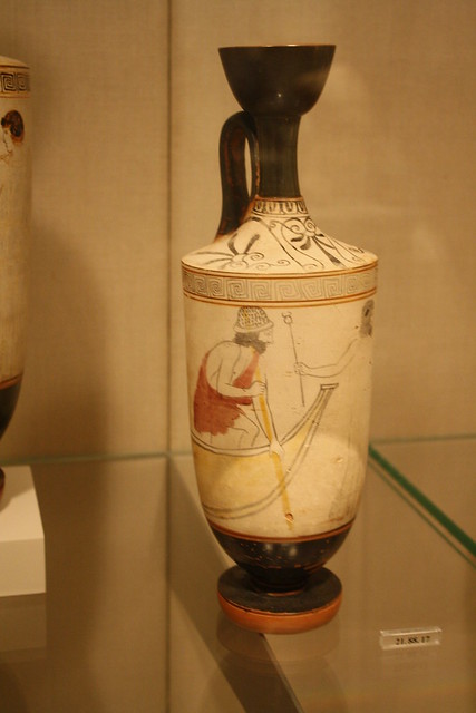 An Attic White-ground Funerary Lekythos Attributed to the Sabouroff Painter