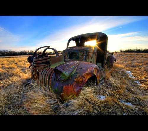 Rustic Sunset by Ernie Fischhofer