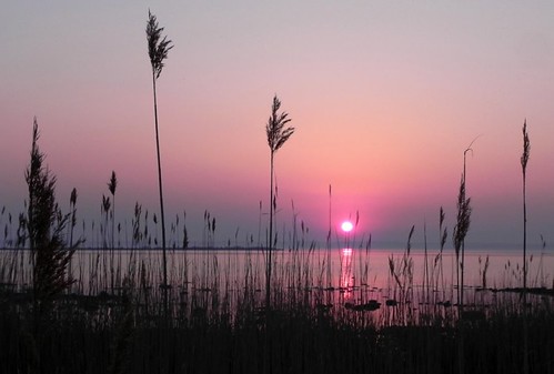 sunset lake point bay michigan sandbar grand traverse mission