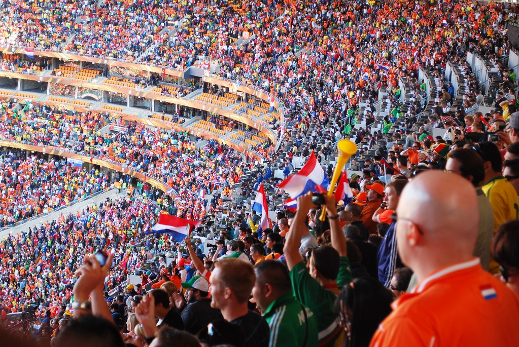 Fans Cheer During The Netherlands Vs Denmark Soccer Match Flickr