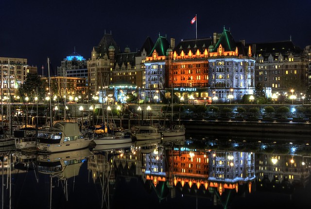 The Empress Hotel Reflected