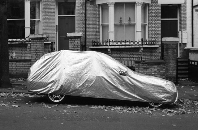 Covered. BMW.