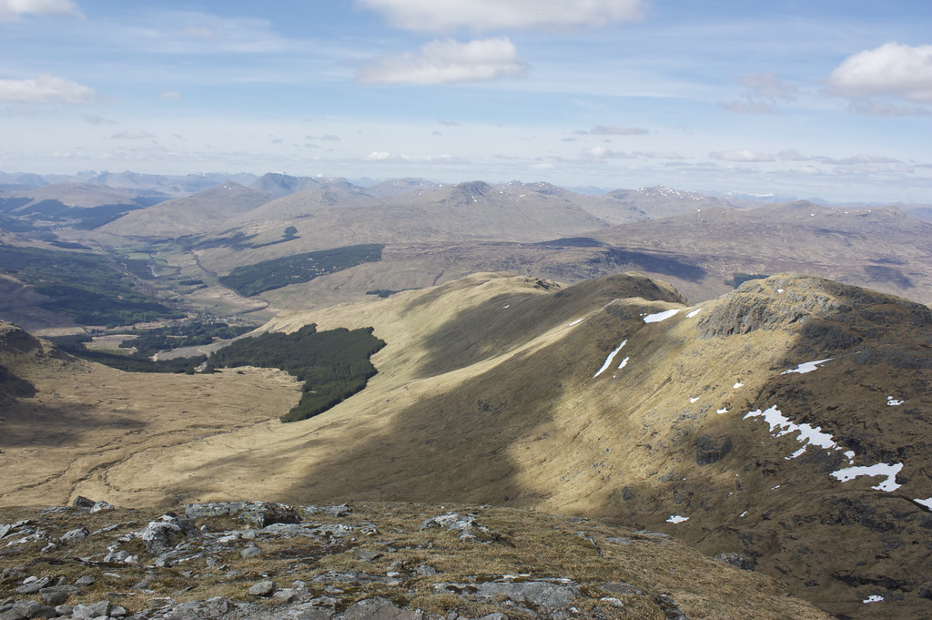 Looking north over the central Highlands