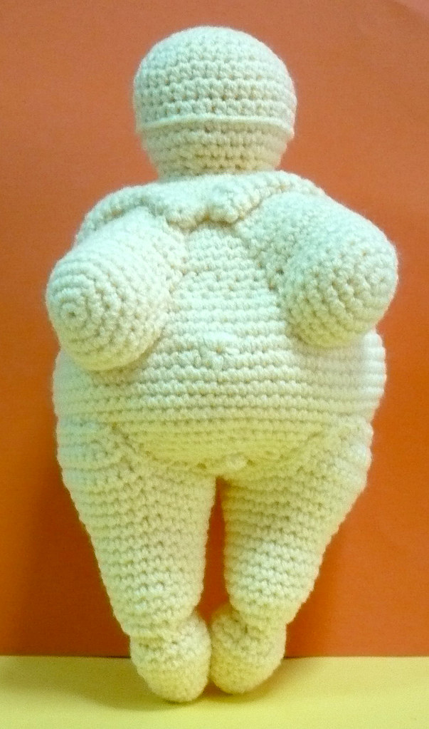 Venus of Willendorf Soft Scuplture Doll Goddess - Pale Yellow