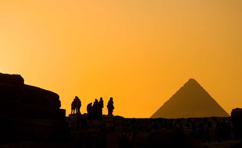 Giza Pyramid Silhouette