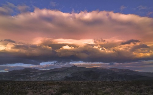 Desert Mountains Sunset Cloudburst by Matt Granz Photography