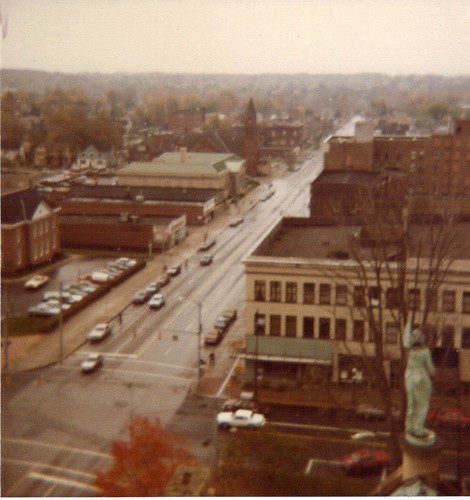 park county street ohio tower clock st square high view market main oh warren courthouse trumbull