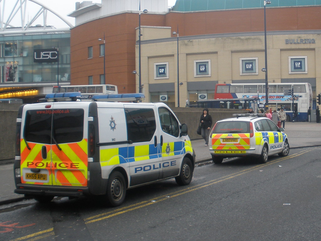 British Transport Police Renault Traffic Cage Van and Ford Focus Response Vehicle