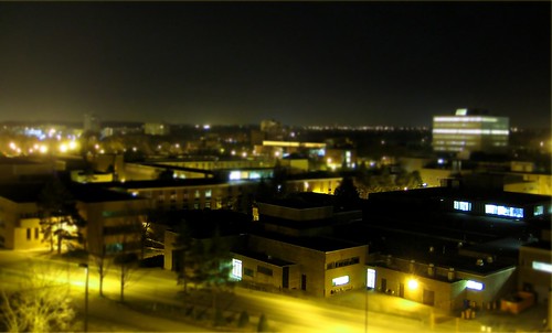 University of Waterloo at night