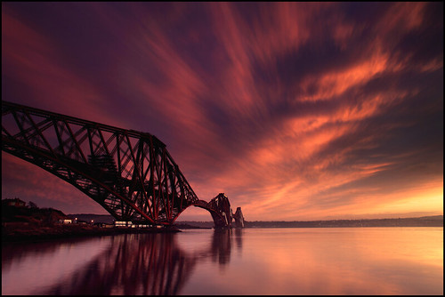 Forth Rail Bridge @ Sunset by angus clyne