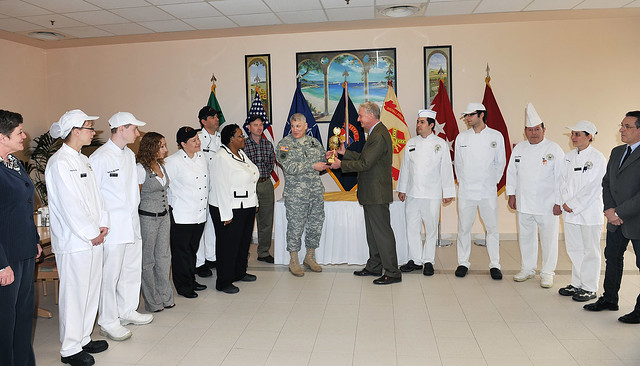 Phillip A. Connelly Award for Food Service - Caserma Ederle's South of the Alps Dining Facility - Gen. Carter Ham 100401