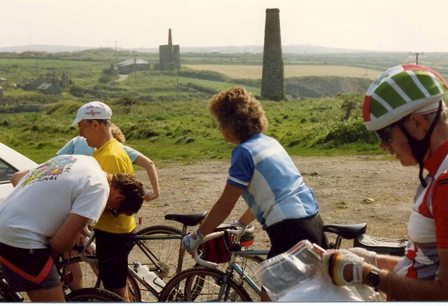 Kenidjack Mies control Cornwall, 60km off-road Audax Randonnee, May 1992