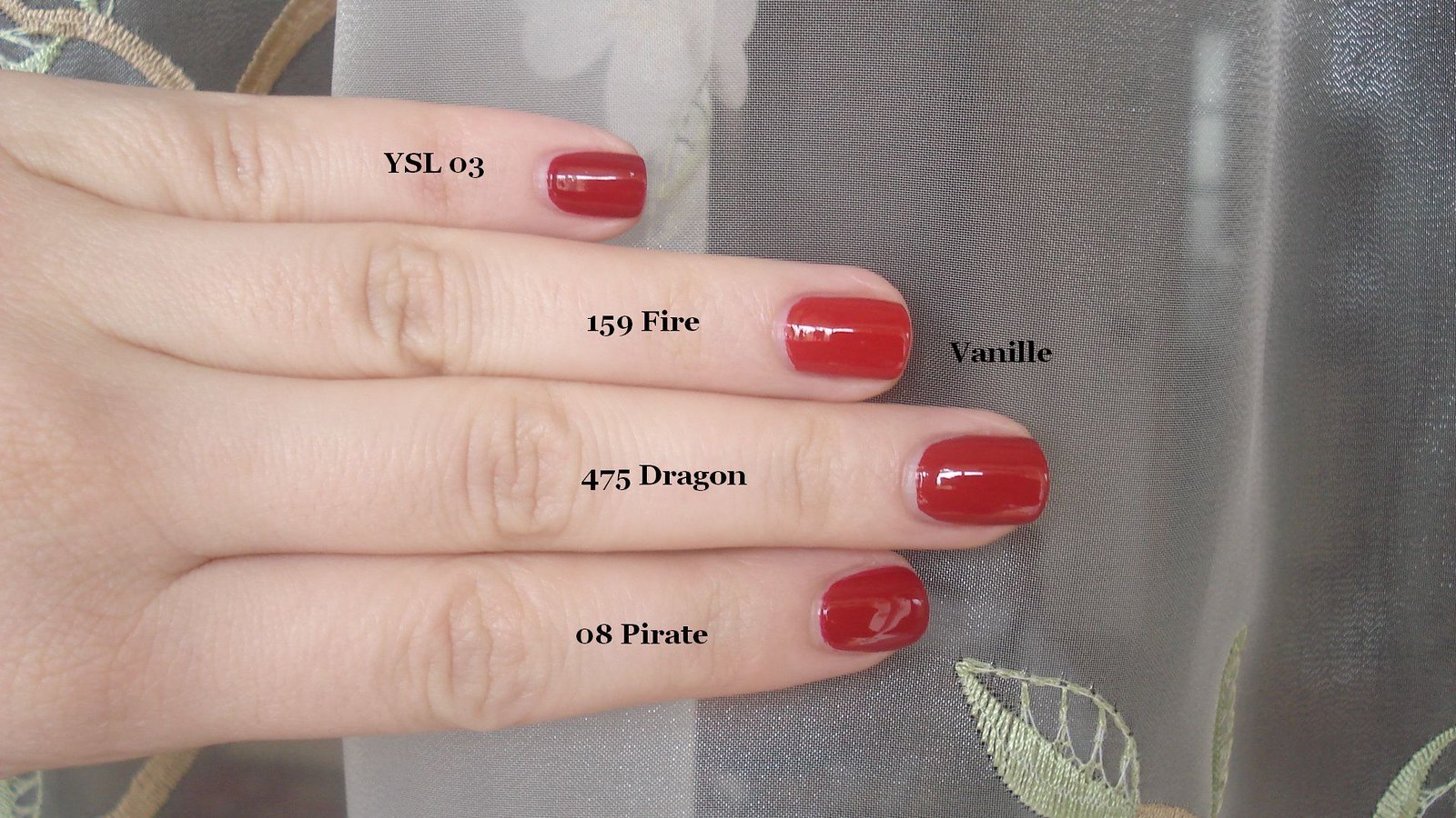 Chanel Fire vs Dragov vs Pirate vs YSL 03, Y V