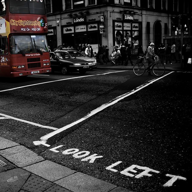 Right way to cross is to Look Left