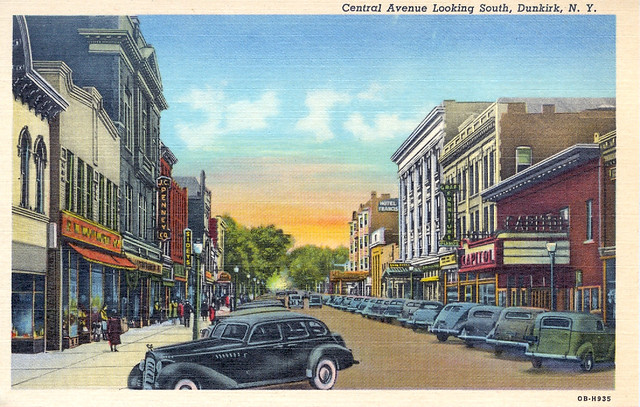 Central Avenue Looking South, Dunkirk, NY