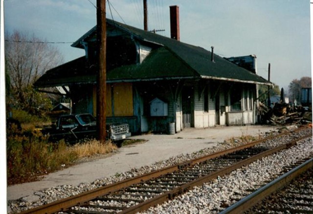 N&W Station after fire. Dunkirk, NY