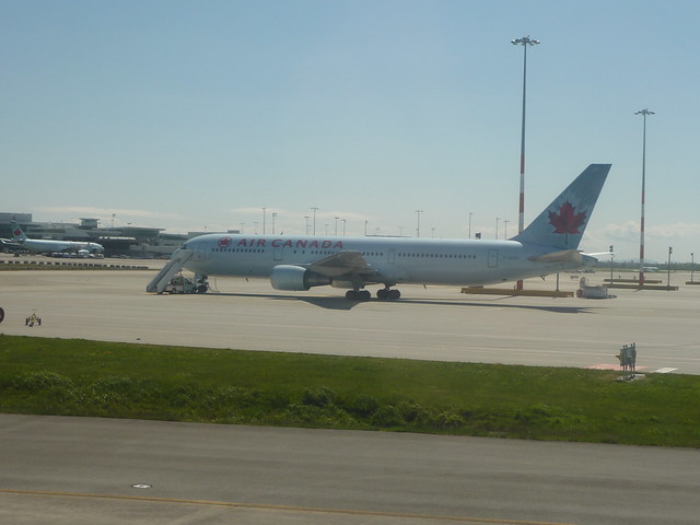 Air Canada parked plane