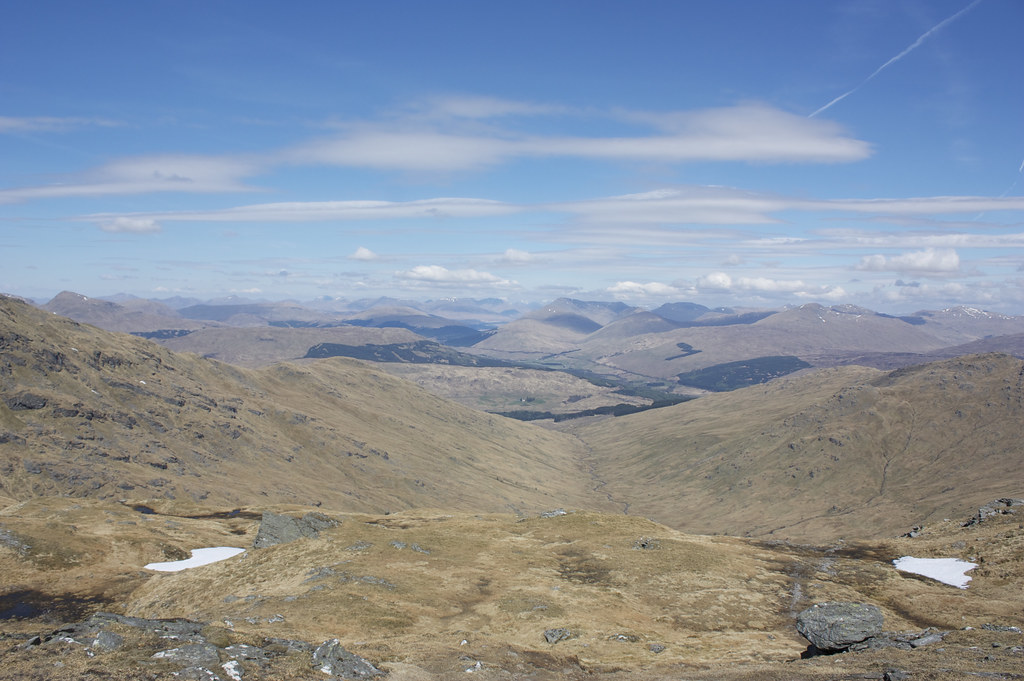 Looking north towards the central Highlands