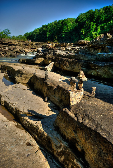 Balanced rocks, Rock Island State Park, Warren Co, TN