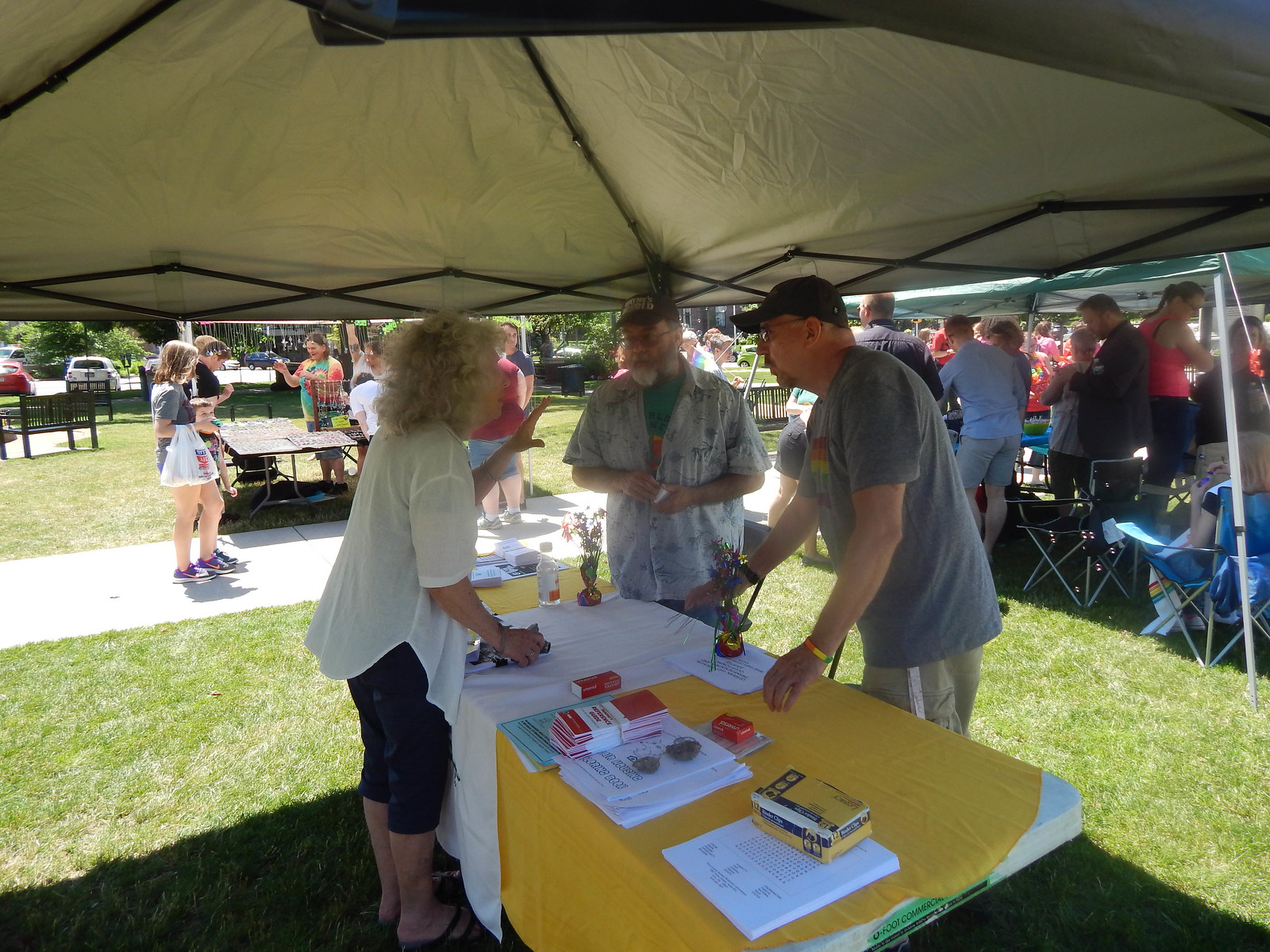 Erie County Human Relations Commission table at Pride Fest
