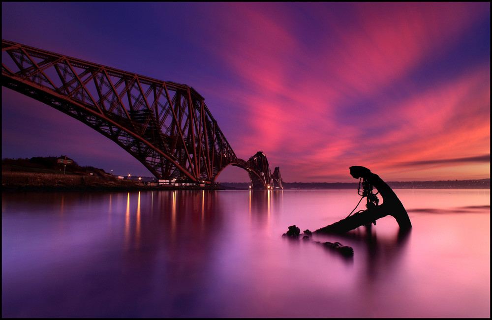 Forth Rail Bridge @ Sunset - Scotland by angus clyne