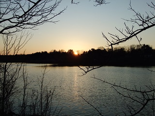 Sunset over Lake Carnegie