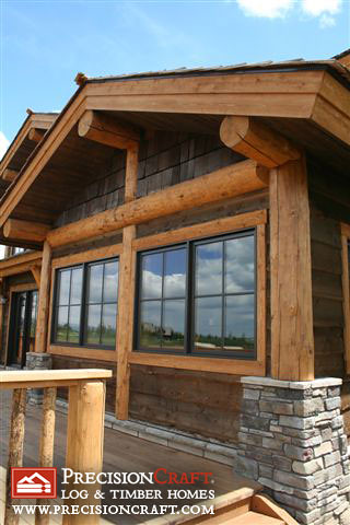 Log Post and Beam Home | PrecisionCraft Log Homes | Located in Idaho