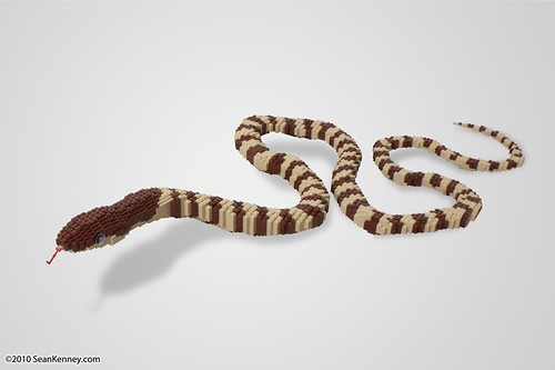 Brown Tree Snake (LEGO sculpture)