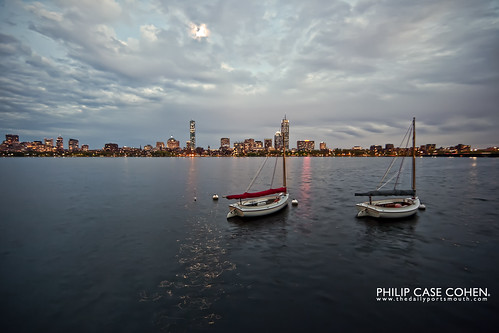 Boston from The Charles by Philip Case Cohen