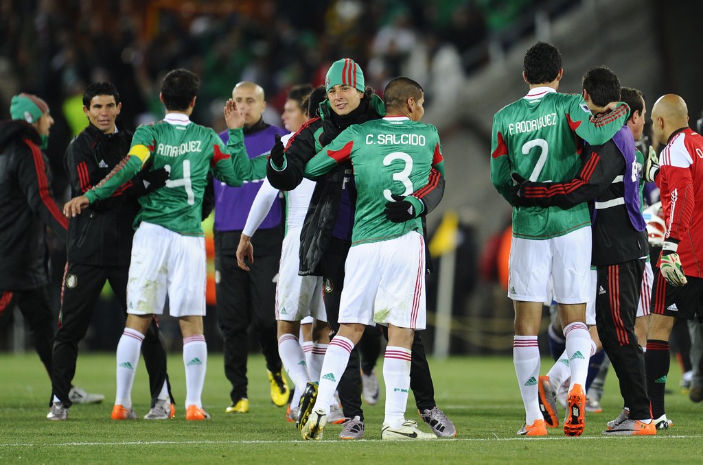 Mexico national football team players celebrate after the… - Flickr