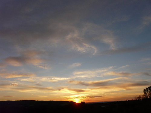 sunset july 2 by quadceratops, new york summer nature upstate