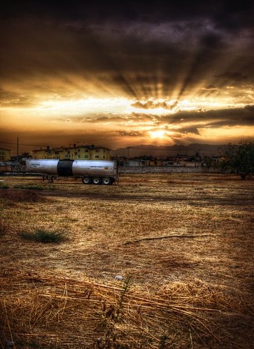 sunset sun abandoned truck mexico golden pipe container hour sunrays hdr morelos jiutepec