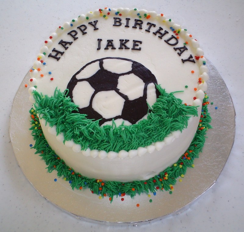 soccer birthday cake