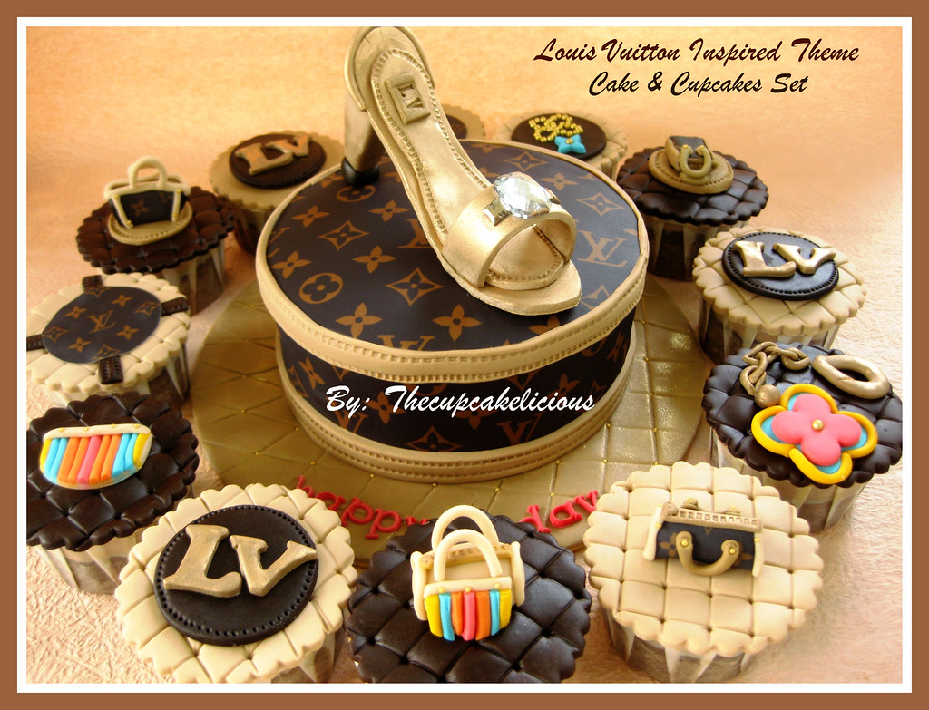 Lv Inspired Themed Cake & Cupcakes Set, I was beyond excite…