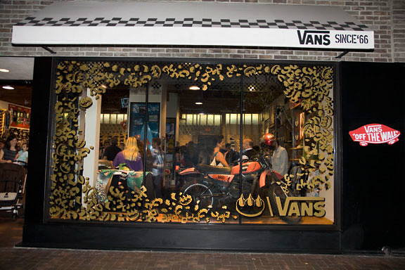 Window display design for Vans Store 