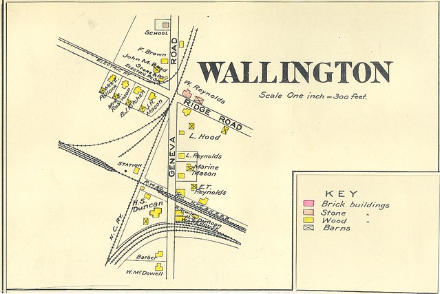 Map of NYC-PRR railroads, Wallington, NY.