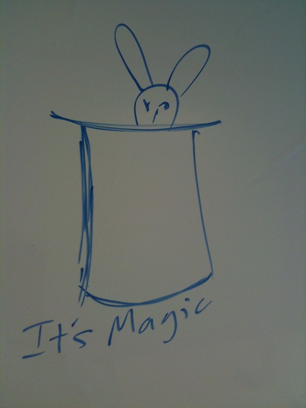 admits he was sceptical but this Magic Whiteboard is very clever  stuff. My drawing? Not so much.