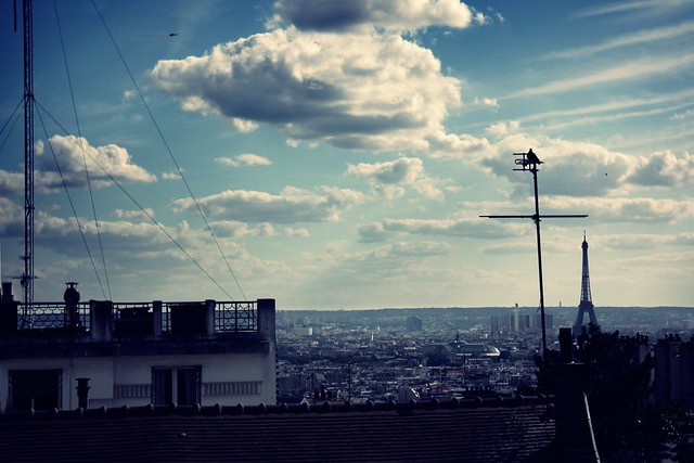 over the roofs of paris