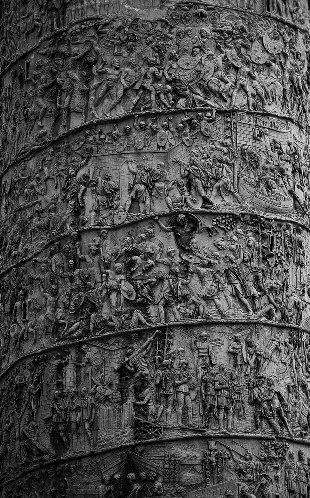 Trajan Column Drawing Trajans Column | Beautiful Carvings in Trajans Column | Simon Crank ...