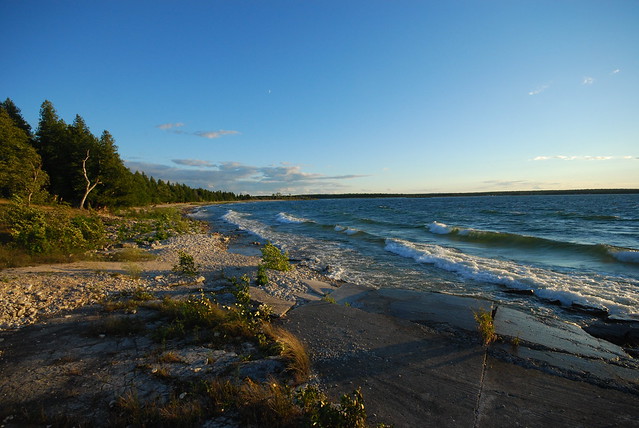 Evening Shoreline at Rock Island