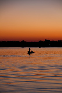 Sunset on winona lake