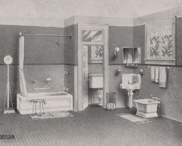 Typical Bathroom in 1918