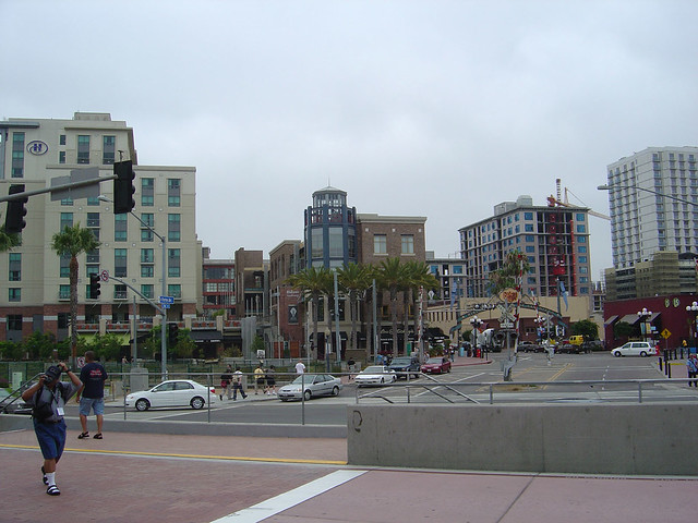 Comic-Con 2004 - a view of the Gaslamp District from the convention center