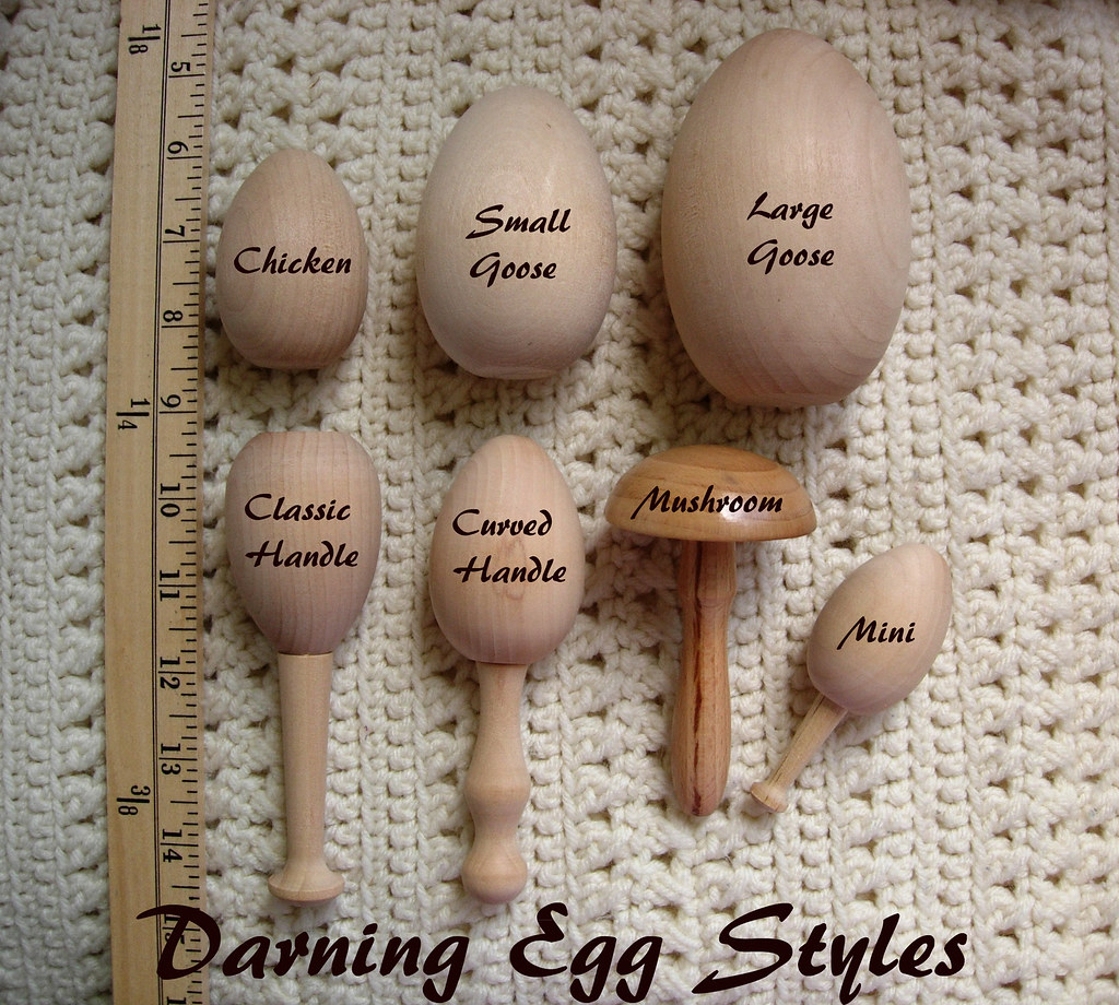 Darning egg styles, Darning styles available for custom ord…, Stormy