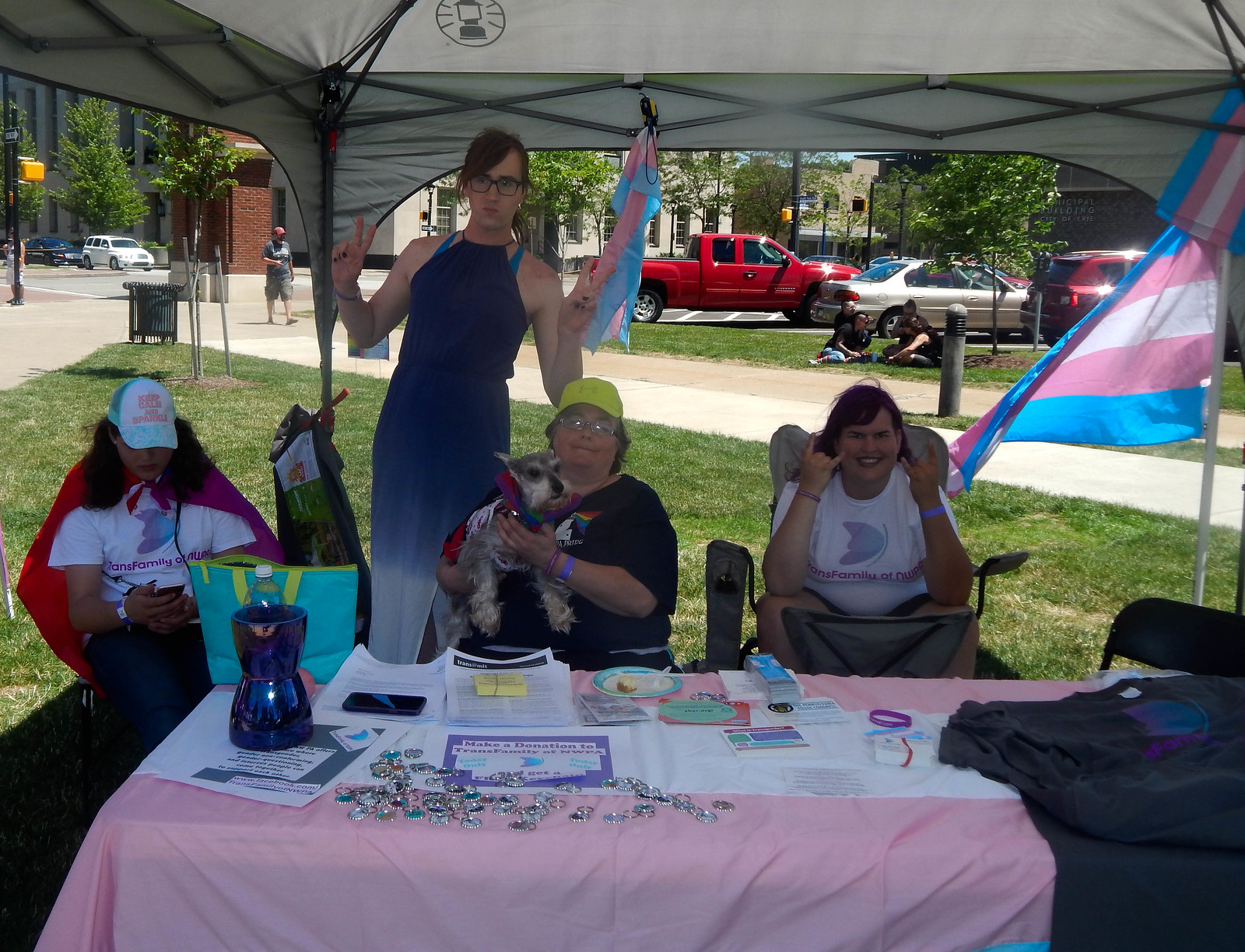 TransFamily of NW PA table at Pride Fest