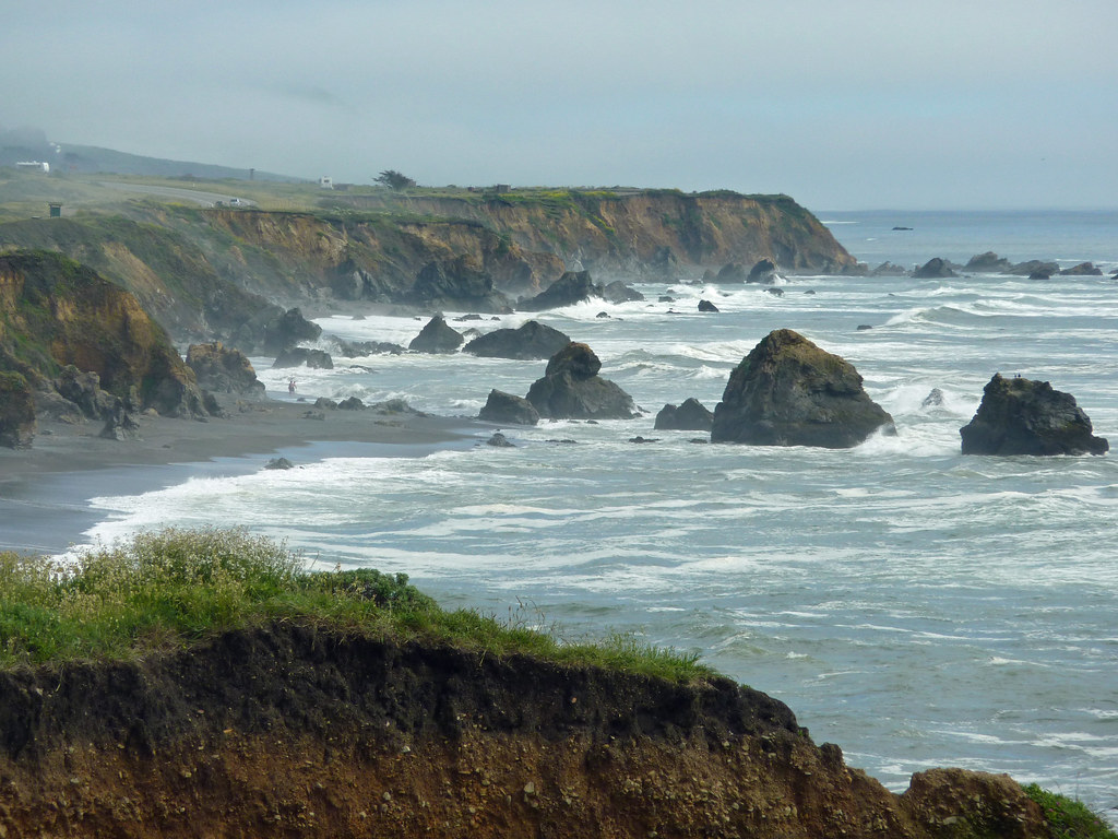 Landscape shots of the coast near Fort Bragg, CA