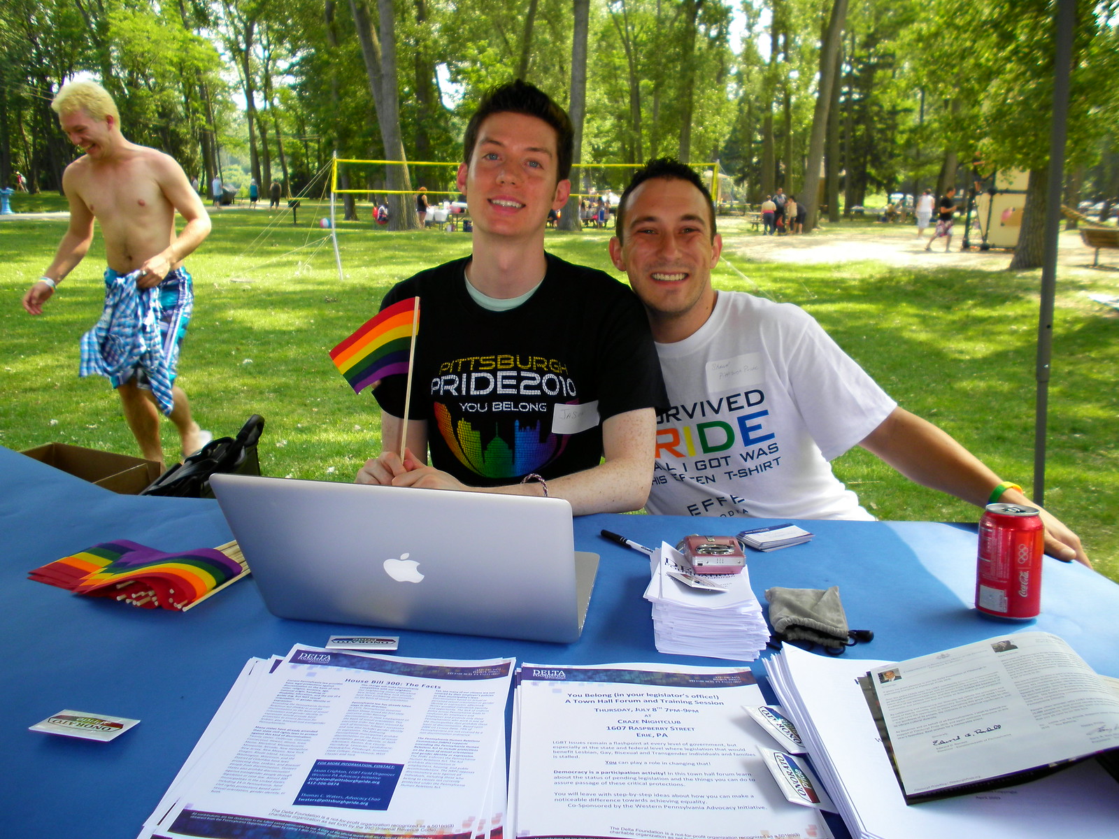 Jason and Shawn from Pittsburgh Pride/Delta Foundation. Photo by Deb Spilko.