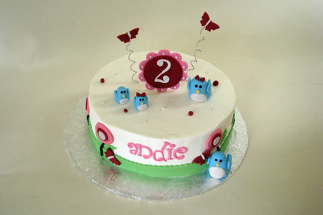 Whimsical Birdie cake