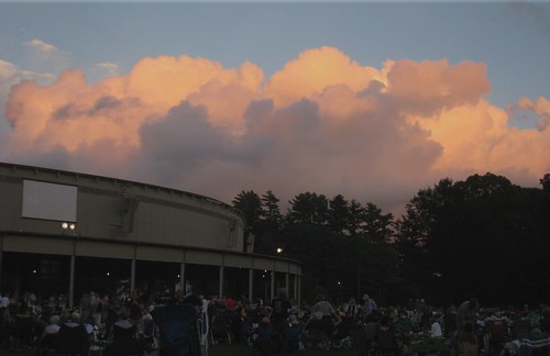 sunset clouds massachusetts tanglewood lenox koussevitzkymusicshed bostonsymphonyochestra