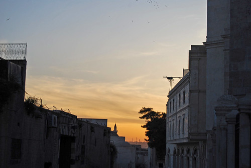 Sunset in Aleppo, Syria by Alessandra Kocman, sunset sky colors syria silkroad aleppo siria halab